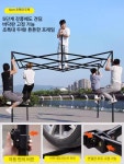 사각 천막 접이식 차광막 야시장 개폐식 가림막 부스 아웃도어 덮개 네발 자외선 비막이 : 드림앤샵