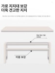 창가테이블 좁고 긴 틈새테이블 간이 탁자 사이드 슬림 단층 라미네이트 블랙 오크 80x40x75cm : 담아온5