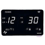 디지털 전파수신 대형 전자 벽시계 벽걸이 LED bcd313 : 핑크미N