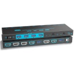 리모컨설팅 | DXchip 8K 듀얼 HDMI 2.1 KVM 스위치 2포트 USB3.0 지원 멀티태스킹 : 제이에이치상사9