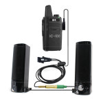 HK-407/HD-400 무전기용 스피커 오디오잭 연결 케이블/음식점 웨딩홀 호텔 뷔페 주방 구내식당 확성기 : 겨루갤러리