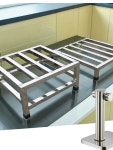 두위드포 | 낮은 스텐 받침대 1톤 하중 냉장고 세탁기 업소용 식당 작업대 다용도 바닥선반 맞춤 사이즈 : 다담직구몰