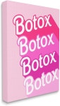 불로문구 | 젊어집니다 Daphne Polselli의 Stupell Industries Glam Pink Botox 문구 캔버스 월 아트 불로장생 : 소울마켓스