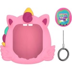 For Tamagotchi Uni (2023) 케이스 전면 보호 방수 충격 기스방지 지문방지 귀여운 그린미니공룡모델/핑크유니콘모델/흰젖소모델 실리콘...