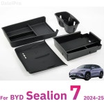 BYD 시리온 7 패널 2025 컵홀더 충전 07 (시리온 암레스트 센터 패드 콘솔 용) 하단 수납함 2 pcs : 모나코스토어