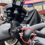 특수오토바아센타 | 차량거치대 1인치 알루미늄 브 25MM 핸들 바 전화 고정 GPS 오토바 A. 특수 클램프 : 홍시바나나