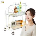 폴딩 테이블 거실용 트롤리 접이식 카트 슬림형 : 다팔려1