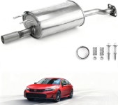 라츠달라 100% 일치 OEM 스테인리스 스틸 다이렉트 핏 리어 배기 머플러 2006-2011 혼다 시빅 1.8L 하이브리드 1.3L 액세서리 HC01...