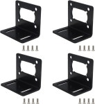 ZVKV 4 PCS JGY370 웜 모터 마운트 브래킷 L자형 장착 금속 베이스 홀더 기어 고정 패스너 시트용 나사 포함 : 차밍스페이스