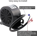 미르쿠마켓 | 미르쿠 백업 알람 110dB 12V-80V DC 방수 산업용 대형 후진 경고 트럭 밴 화물 차량용 초강력 경고음 (와이어 장착-2PC) : 글로벌하버샵