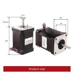 1pc H60MM 1.7A 4-리드 17HS6401S-1MD 70N.CM NEMA17 모터 스테퍼 프린터에 3D 12V, 42 적합 17HS6401S-1MD X1pcs : Global Muse