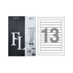 조은기획전산 | 조은이름 플로엠 라벨 미디어용 전산라벨 FL4113VS13칸 100매 바코드용 라벨지 : 조은이름