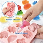 Geoynas 128 PCS 비누 만들기 키트 8가지 강력한 향 20+ 실리콘 몰드 고급 선물 세트 공예품 올인원 DIY 용품 4.4파운드 베이스 멜팅 포트...