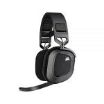 Corsair HS80 RGB 무선 프리미엄 게이밍 헤드셋 카본 단일 사이즈 : 케이디에이치마켓