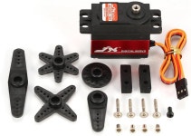 JX PDI6221MG SERVO 20KG 대형 토크 디지털 코어리스 알루미늄 금속 기어 25T 암 (색상: 25T) : 플로업