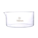 Deschem 150mm 유리 결정화 접시 높이=75mm 중벽 실험실 제품 : 네보카
