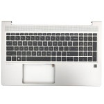 WWGTMC HP Probook 450 455 G9 시리즈 노트북 탑 커버 키보드 어셈블리, 미국 레이아웃 N01933-001 실버 : ZERAVION