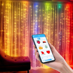 라이트 WS2812 블루투스 페어리 주소 지정 가능 USB 5V 400led 드림컬러 음악 동기화 파티 가랜드 장식 홈 : 해외직구 전문명성인터내셔널