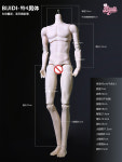 비지디컴퍼니 | 애니메이션 미소녀 미소년 피규어 비지디 롱위에 바디 4포인트 솔리드 남성 BJD 고가 여성 모델 인형 MJD 롤로 : 셀러컴퍼니