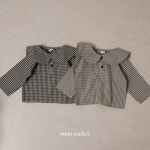 미미상회 체크세라블랑 블라우스 S~L 26봄 V0104 : 블랑베이베