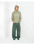 999휴머니티 999HUMANITY EVD LOGO HOODIE FADE OLIVE : TRIPLESTORE