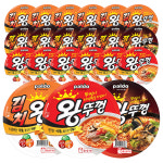짬뽕각음성성본 | 팔도 왕뚜껑 오리지널+짬뽕+김치110g 각 6개씩 18개 : 베이비또