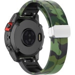 아웃도어 AISPORTS 26mm 퀵 핏 시계 밴드 Garmin Epix Pro 2세대 51mm 실리콘 스포츠 손목밴드 마그네틱 버클 잠금 교 : R비컴퍼니