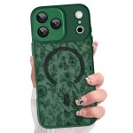 SOKAD Magnetic for iPhone 17 Pro Case, Compatible with Magsafe, Vintage Sage Flower Floral Design Wo : 달빛아틀리에