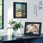 VCK 8x10 액자 3종 세트 - 블랙 오크 천연 질감의 목재 테이블 디스플레이 또는 벽걸이 Black Oak 8 x 10 : 윤플로우