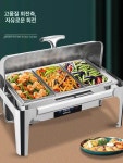 해덕세라믹구내식당 | 뷔페워머기 조식뷔페 스테인리스 보온 구내식당 음식점 투명 플립탑 9L 이중 칸 세라믹 : 라스트팩토리2