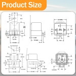 2024-0205-0077 | (Pack of 2) 4RD 960 388 31 22 12V 5-Pin Relay - Replacement for Hella 007794311 007794301 H41410081 : 루메온A