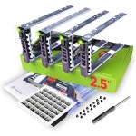 워크다운 4팩 - 2.5인치 하드 드라이브 캐디 G176J Dell PowerEdge 서버용 호환 T440 T640 R330 R430 R630 R730 R830 R930 R32...