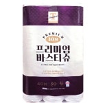 티스탠다드 프리미엄 바스티슈 38m 3겹 30롤 1개 : 스마트오렌지0