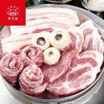 신선지엠정육 | 유산균 숙성 삼겹살 목살 세트 1kg 신선 정육 홈파티 구이용 : 구쿠다스