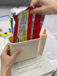 뽀글이라면거치대 즉석라면용기 받침대 만들기 자취 기숙사 화이트 한강라면 : 차이점빵