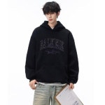 남성 데일리 점퍼 후드집업 솔리드 레터링 프린트 후드 가을 겨울 트렌드 캐주얼 코트 다올4 : kebikebi