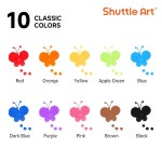 Shuttle Art 도트마-카-펜 10색 세트 40ml 수성 물로 씻을 수 있는 어린이용 : haruharu23