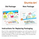 Shuttle Art 도트마-카-펜 10색 세트 40ml 수성 물로 씻을 수 있는 어린이용 : haruharu23