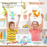Shuttle Art 도트마-카-펜 10색 세트 40ml 수성 물로 씻을 수 있는 어린이용 : haruharu23