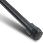 온스테이지 MS9701B+ 헤비 듀티 유로붐 마이크 스탠드(보컬 및 악기 조절 가능한 높이 휴대용 접이식 삼각대 베이스 고무 발 강철 아연 5 /8...