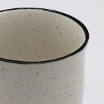 일본 직배송 Utsuwa Roan 520-0192 미노 워리 티아컵 8.1 fl oz 230 ml White Karatsu Fuchiguro Made in Japan : 마롱리빙