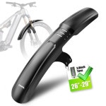 머드가드 산악 리어 각도조절 RBRL MTB 프론트 벨크로 퀵 릴리즈 자전거 펜더 풀 커버리지 와이드 확장 2629인치 전기 자전거용 : 댓츠 마인