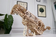 US 허디거디 악기 3D 나무 퍼즐 모델 키트 중세 허디 거디 성인 뇌 티저 취미 세트 Hurdy-Gurdy : 피지