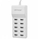 USB 고속 충전 포트 멀티 어댑터 충전기 태블릿 10구 1. 화이트 (10구10A) 미국형 : 리브모