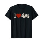 I love Bass Guitar 베이시스트와 베이스 연주자를 위한 티셔츠 : comecostore