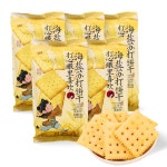 하태부분정비하태소금포장 | 차얀 소다 크래커 소금 바다 맛 개별 봉지 각각 2.82온스 뉴질랜드 버터를 곁들인 바삭한 스낵 포장 부분 : 젤블블랙