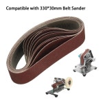 미준HD 30mm X 330mm 샌딩 벨트 샌더용 알루미늄 산화물 연삭 연마 10개 목재 및 금속 표면 마감에 사용됨 120Grit 10Pcs : 디엘몰A