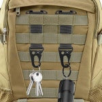워리커 전술 벨트 클립 T-마운트 클래시 훅 MOLLE 백 걸이 카라비너 조끼 장비 액세서리용 2PCS Black : Tool-Core
