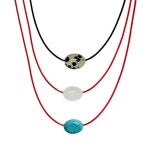 Oval Gem Necklace : 시매어