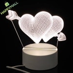 HM 3D 착시 아크릴 무드등 야외전구 아크릴무드등 캠핑감성조명 : HaPPYMALL